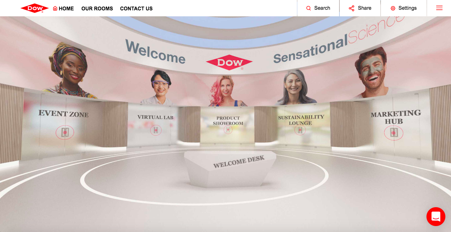Dow Personal Care Virtual Experience Center - Lobby
